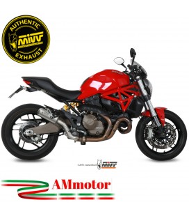 Mivv Ducati Monster 821 14 - 2017 Terminale Di Scarico Moto Marmitta Mk3 Inox