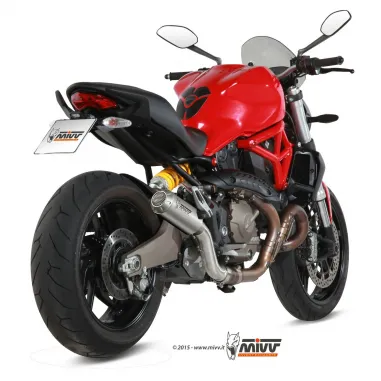 Mivv Ducati Monster 821 14 - 2017 Terminale Di Scarico Moto Marmitta Mk3 Inox