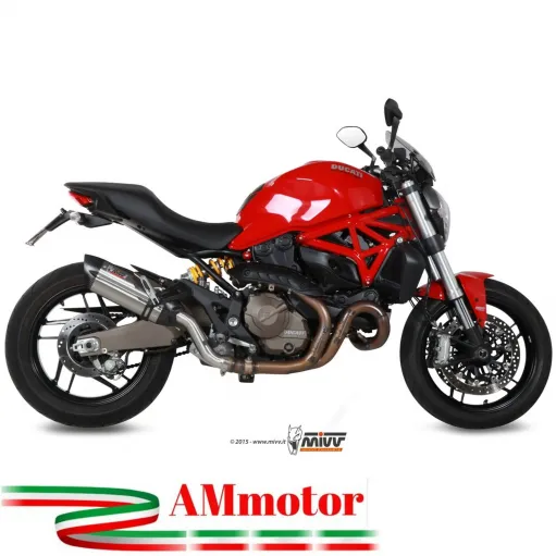 Mivv Ducati Monster 821 14 - 2017 Terminale Di Scarico Moto Marmitta Suono Inox