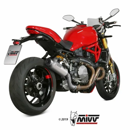 Mivv Ducati Monster 821 18 - 2020 Terminale Di Scarico Moto Marmitta Gp Pro Titanio