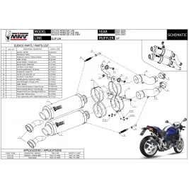 Mivv Ducati Monster S2R 800 05 - 2007 Terminali Di Scarichi Moto Marmitte Gp Carbonio 2