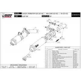 Mivv Ducati Monster S4 01 - 2003 Terminali Di Scarichi Moto Marmitte Gp Carbonio 2