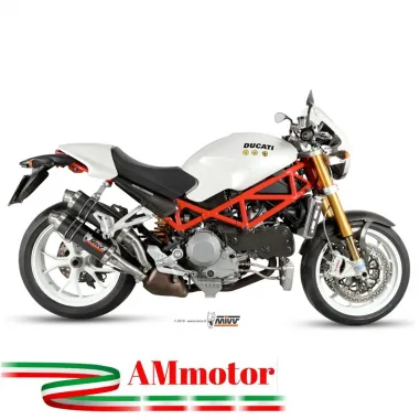 Mivv Ducati Monster S4RS 06 - 2008 Terminali Di Scarichi Moto Marmitte Gp Carbonio