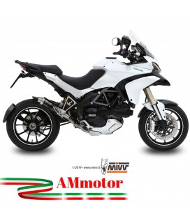 Mivv Ducati Multistrada 1200 10 - 2014 Terminale Di Scarico Moto Marmitta GP Inox Nero
