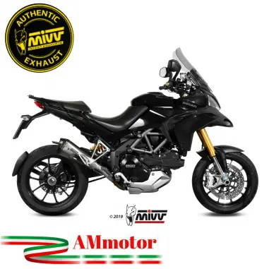 Mivv Ducati Multistrada 1200 10 - 2014 Terminale Di Scarico Moto Marmitta Delta Race Inox