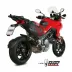 Mivv Ducati Multistrada 1200 15 - 2017 Terminale Di Scarico Moto Marmitta Delta Race Inox Nero
