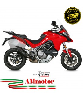Mivv Ducati Multistrada 1200 15 - 2017 Terminale Di Scarico Moto Marmitta Suono Inox Nero