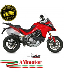 Mivv Ducati Multistrada 1200 15 - 2017 Terminale Di Scarico Moto Suono Inox Nero Collettore No Kat Racing
