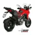 Mivv Ducati Multistrada 1200 15 - 2017 Terminale Di Scarico Moto Suono Inox Nero Collettore No Kat Racing