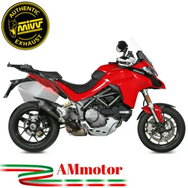 Mivv Ducati Multistrada 1260 18 - 2020 Terminale Di Scarico Moto Marmitta Delta Race Inox Nero