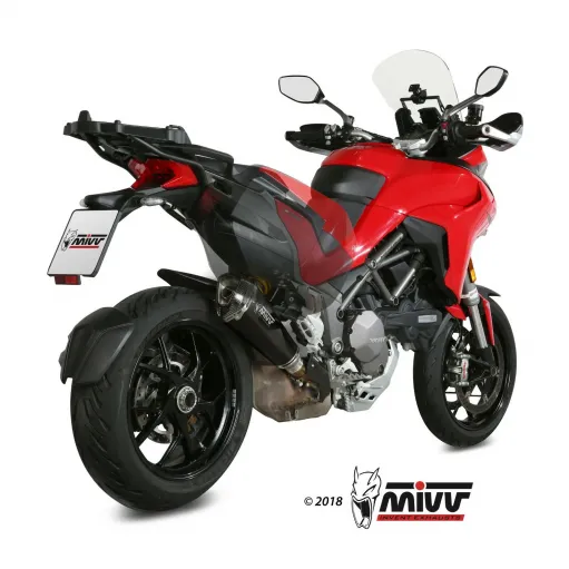 Mivv Ducati Multistrada 1260 18 - 2020 Terminale Di Scarico Moto Marmitta Delta Race Inox Nero