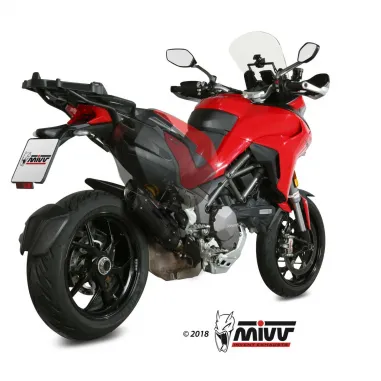 Mivv Ducati Multistrada 1260 18 - 2020 Terminale Di Scarico Moto Marmitta Suono Inox Nero