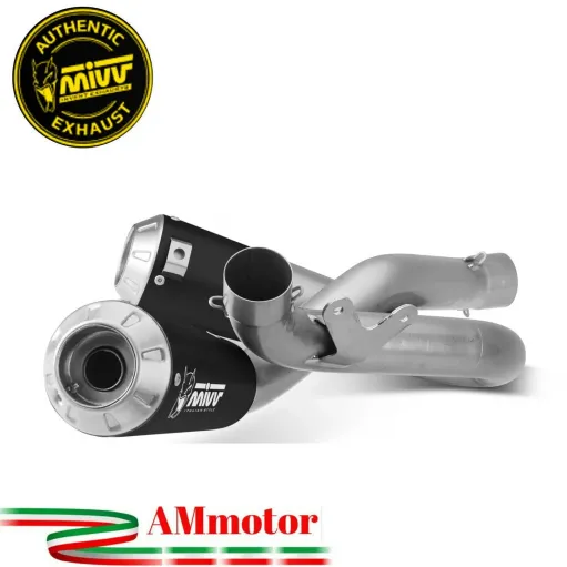 Mivv Ducati Streetfighter V4 Terminali Di Scarico Per Moto 2 Slip-On X-M1 Inox Nero
