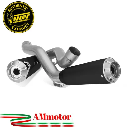 Mivv Ducati Streetfighter V4 Terminali Di Scarico Per Moto 2 Slip-On X-M1 Inox Nero