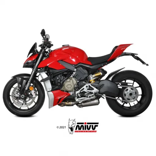 Mivv Ducati Streetfighter V4 Terminali Di Scarico Per Moto 2 Slip-On X-M1 Titanio