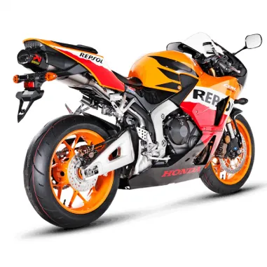 Akrapovic Honda Cbr 600 RR 13 - 2025 Terminale Di Scarico Moto Slip-On Line Titanio Omologato