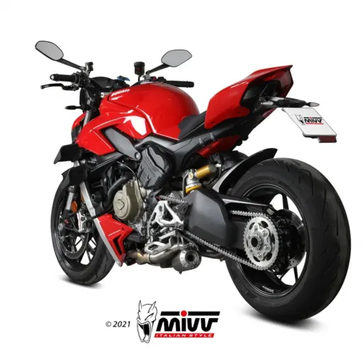 Mivv Ducati Streetfighter V4 Terminali Di Scarico Per Moto 2 Slip-On X-M1 Titanio