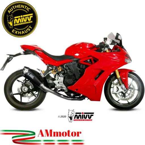 Mivv Ducati Supersport 939 / R Terminale Di Scarico Moto Marmitta Delta Race Carbonio