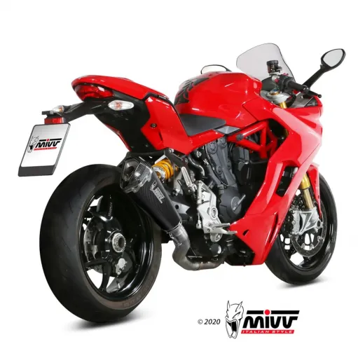 Mivv Ducati Supersport 939 / R Terminale Di Scarico Moto Marmitta Delta Race Carbonio