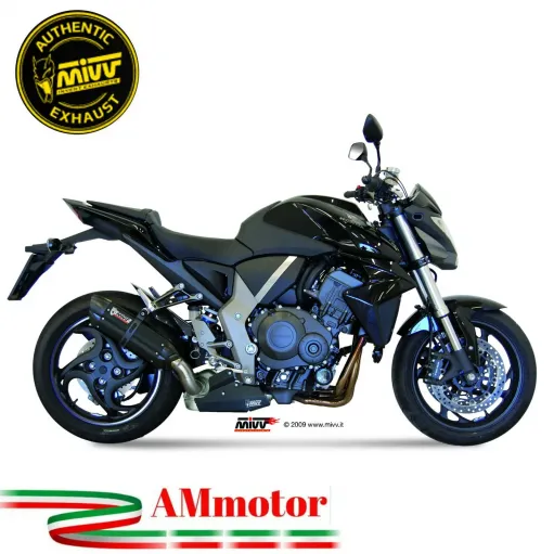 Mivv Honda Cb 1000 R 08 - 2017 Terminale Di Scarico Moto Marmitta Suono Inox Nero Omologato