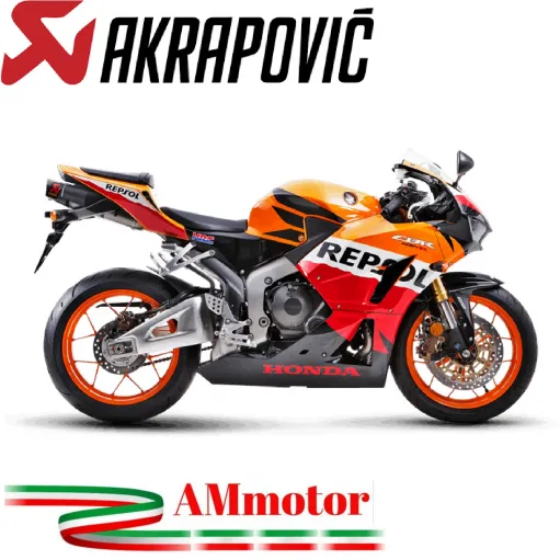 Akrapovic Honda Cbr 600 RR 13 - 2025 Terminale Di Scarico Moto Slip-On Line Titanio Omologato