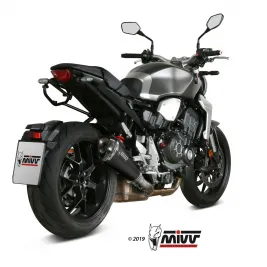 Mivv Honda Cb 1000 R 18 - 2024 Terminale Di Scarico Moto Marmitta Delta Race Inox Nero 2