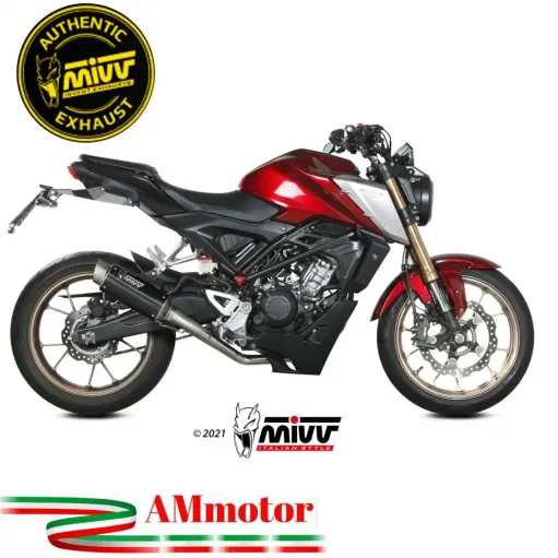 Scarico Completo Mivv Honda CB 125 R 21 - 2024 Moto Terminale GP Pro Inox Nero