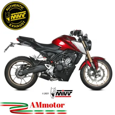 Scarico Completo Mivv Honda CB 125 R 21 - 2024 Moto Terminale MK3 Inox Nero