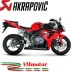 Akrapovic Honda Cbr 1000 RR 06 2007 Terminale Di Scarico Slip-On Line Carbonio Moto Omologato