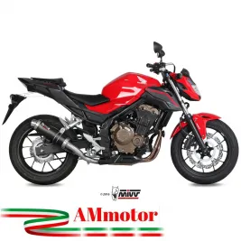 Mivv Honda Cb 500 F 16 - 2018 Terminale Di Scarico Moto Marmitta Gp Carbonio Omologato