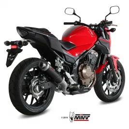 Mivv Honda Cb 500 F 16 - 2018 Terminale Di Scarico Moto Marmitta Gp Carbonio Omologato 2