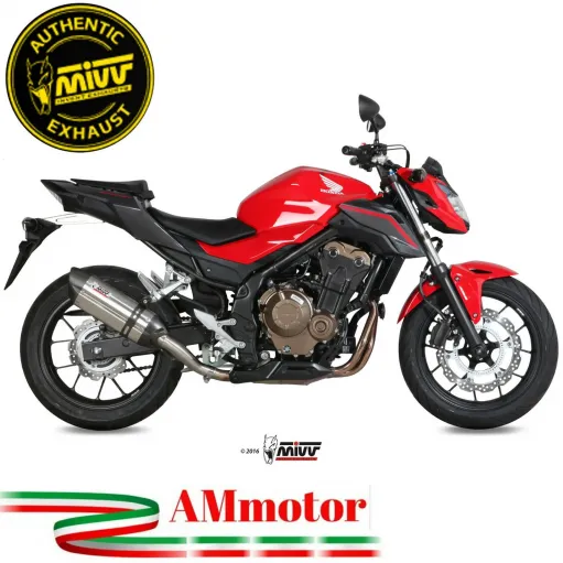 Mivv Honda Cb 500 F 16 - 2018 Terminale Di Scarico Moto Marmitta Suono Inox Omologato