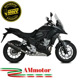 Mivv Honda Cb 500 X 2016 Terminale Di Scarico Moto Marmitta Suono Inox Nero Omologato