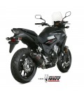 Mivv Honda Cb 500 X 17 - 2020 Terminale Di Scarico Moto Marmitta Oval Carbon Cap Omologato