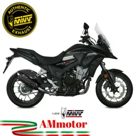 Mivv Honda Cb 500 X 17 - 2020 Terminale Di Scarico Moto Marmitta Suono Inox Nero Omologato