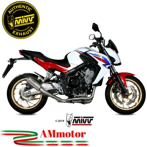 Scarico Completo Mivv Honda CB 650 F 14 - 2018 Moto Terminale Mk3 Inox