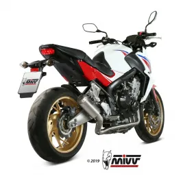 Scarico Completo Mivv Honda CB 650 F 14 - 2018 Moto Terminale Mk3 Inox 2