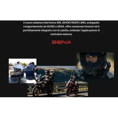 Interfono Moto Sena SRL 3 Per shoei Neotec 3 Casco Modulare Gt-air 3