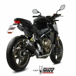 Scarico Completo Mivv Honda CB 650 R 19 - 2023 Moto Terminale Delta Race Inox Nero 2