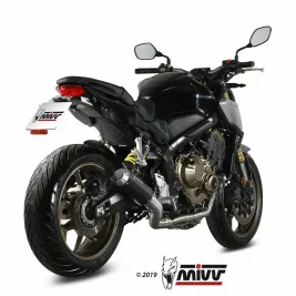 Scarico Completo Mivv Honda CB 650 R 19 - 2023 Moto Terminale Mk3 Inox Nero 2