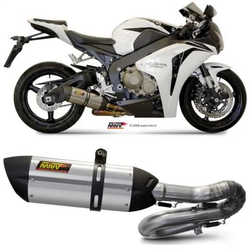 Mivv Honda Cbr 1000 RR 08 - 2013 Terminale Di Scarico Moto Marmitta Suono Inox Omologato