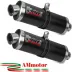 Mivv Honda Cbr 1000 XX 97 - 2006 Terminali Di Scarico Moto Marmitte Oval Carbonio