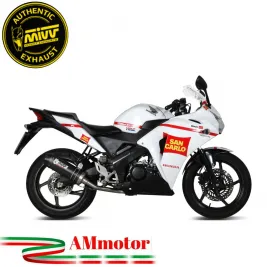 Scarico Completo Mivv Honda Cbr 125 R 11 - 2016 Moto Terminale Oval Carbon Cap