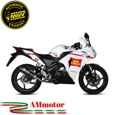 Scarico Completo Mivv Honda Cbr 125 R 11 - 2016 Moto Terminale Oval Carbon Cap