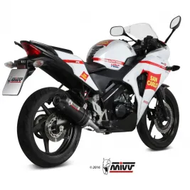 Scarico Completo Mivv Honda Cbr 125 R 11 - 2016 Moto Terminale Oval Carbon Cap 2