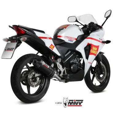 Scarico Completo Mivv Honda Cbr 125 R 11 - 2016 Moto Terminale Oval Carbon Cap
