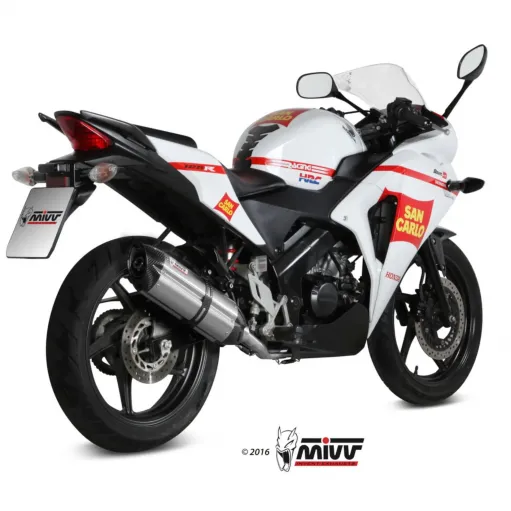 Scarico Completo Mivv Honda Cbr 125 R 11 - 2016 Moto Terminale Suono Inox