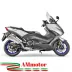 Akrapovic Yamaha T-Max 530 17 2019 Impianto Di Scarico Completo Racing Line Terminale Titanio Moto Scooter