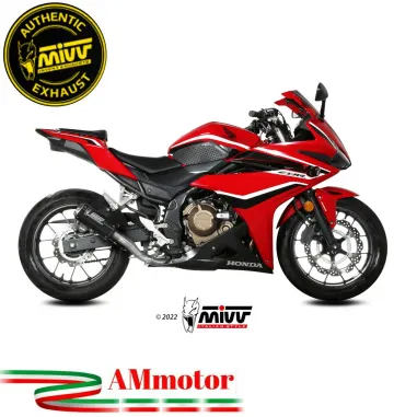 Mivv Honda Cbr 500 R 19 - 2020 Terminale Di Scarico Moto Marmitta MK3 Carbonio