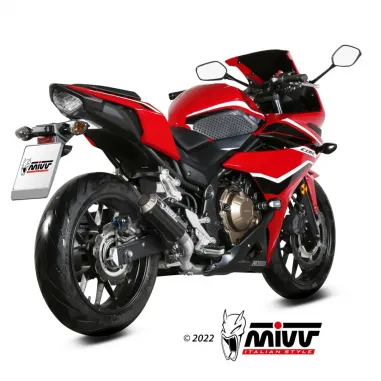 Mivv Honda Cbr 500 R 19 - 2020 Terminale Di Scarico Moto Marmitta MK3 Carbonio